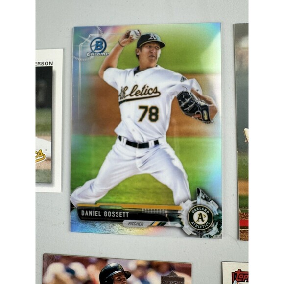 Oakland A’s 12 Card Lot NM Eckersley x3 Giambi x5 Henderson Chapman Gossett - Picture 3 of 13